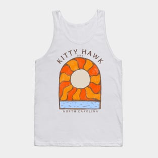 Kitty Hawk, NC Summertime Vacationing Burning Sun Tank Top